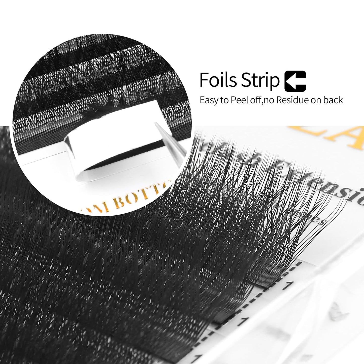 W Lash Extensions 5D Eyelash Extensions W Shape 0.07mm Thickness L Curl 11mm Premade Fans W Lashes Individual Lashes Matte Black 12 Rows False Eyelashes Volume Lashes(W-5D-0.07-L,11mm)-GlimoraGlow