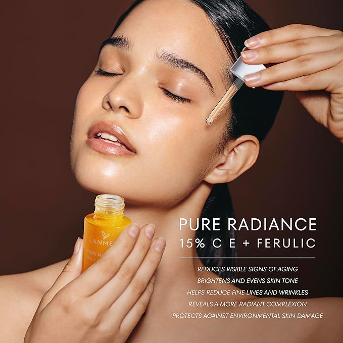 Vitamin C Face Serum 2pack- CE Ferulic Facial Serum with 15% Pure L-Ascorbic Acid, Ferulic Acid, Vitamin E, & Hyaluronic Acid - Anti Aging, Anti Wrinkle Skin Brightening Dark Spot Corrector-GlimoraGlow