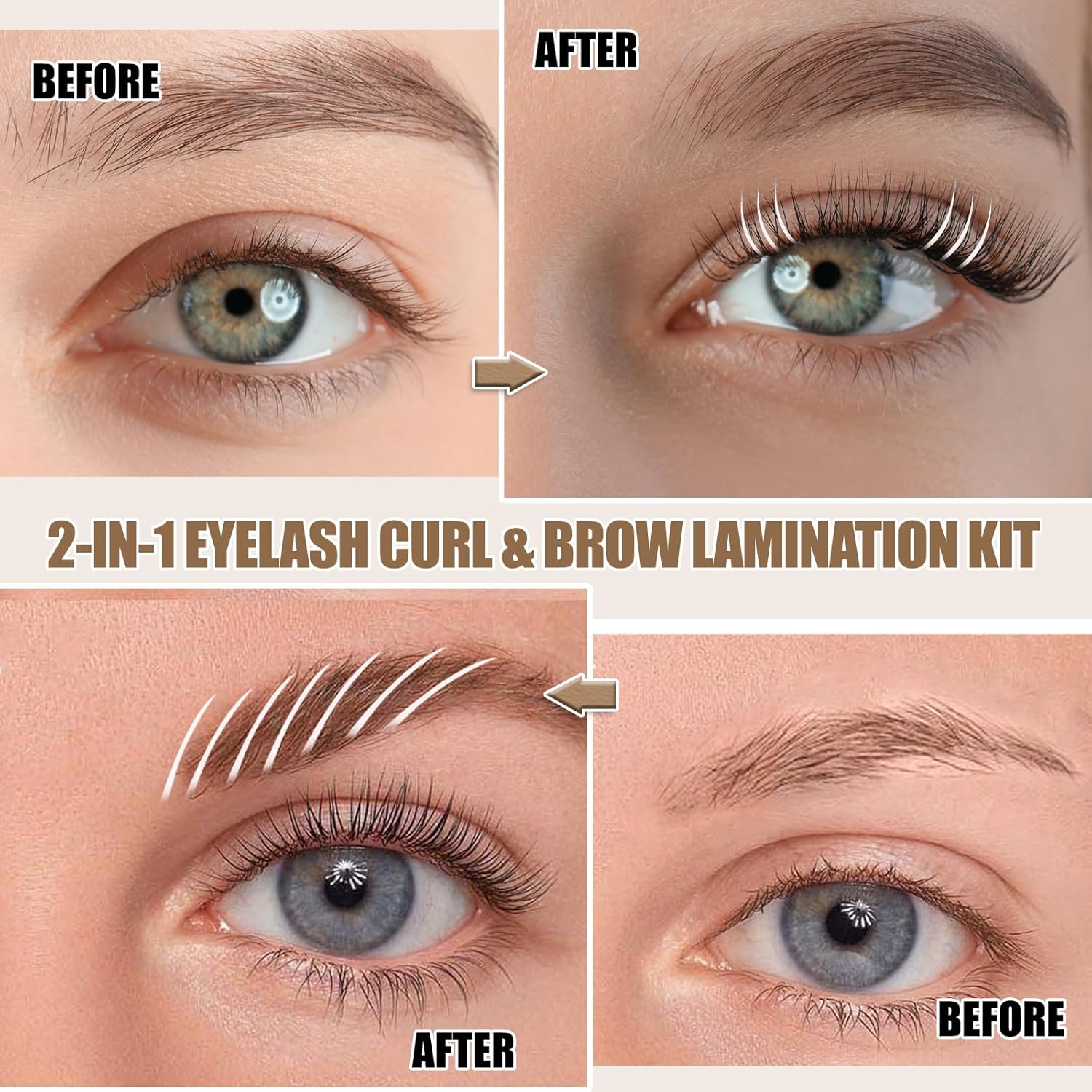 Upgraded Lash Lift Kit Professional - Eyebrow Lamination & Eyelash Perm Kit with High Adhesion Glue and Long-Lasting Curling Set, Gentle Formula for Sensitive Eyes-GlimoraGlow