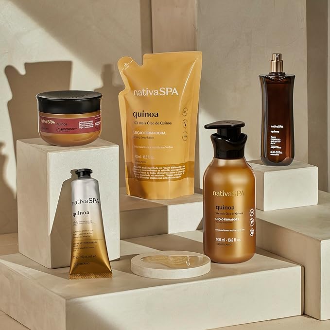 Nativa SPA by O Boticario Quinoa Hydrating Body Lotion, Fragranced Skin Moisturizer with Purified Quinoa Drops, 13.5 Ounce-GlimoraGlow