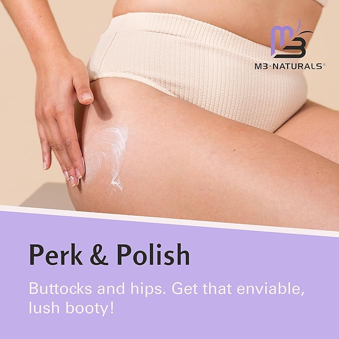 Moisturizing Butt Mask for Women - Butt Firming Mask and Caffeine Cellulite Cream for Thighs and Buttocks with Collagen - Clarifying Butt Firming Cream for Cellulite KP and Dry Skin by M3 Naturals-GlimoraGlow