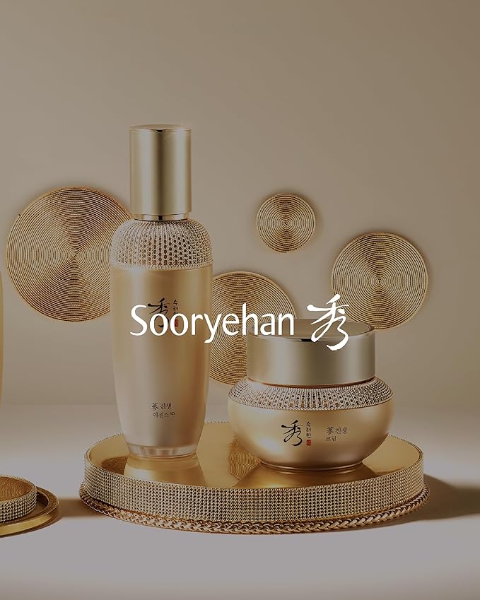 Sooryehan Christmas Gifts Ginseng First Essence (120 ml/2.04 fl oz) Total Age-Defying Solution, Wrinkle Improvement, Nourishing Toner for Radiant and Youthful Skin - Ginsenoside | Korean Skincare-GlimoraGlow