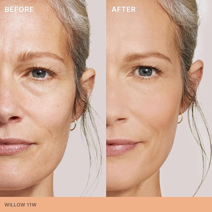 ILIA - Skin Rewind Complexion Stick - Foundation + Concealer + Skincare | Non-Toxic, Vegan, Cruelty-Free, Clean Makeup (11W - Willow, 0.35 oz | 10 g)-GlimoraGlow