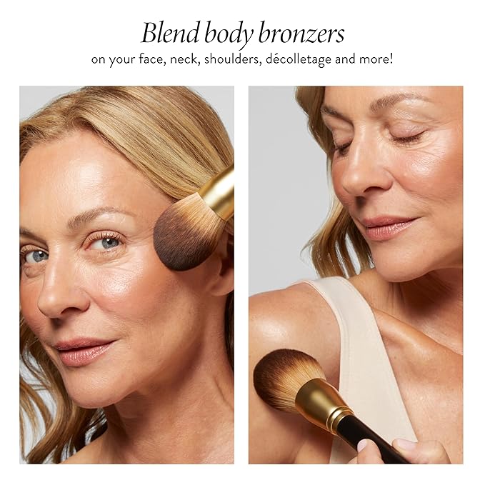 LAURA GELLER NEW YORK Classic Bronzer Brush | Fluffy Powder Brush, Contour & Define, Vegan Bristles-GlimoraGlow