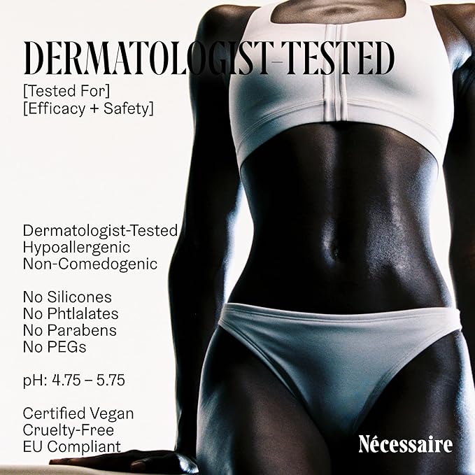 Nécessaire The Body Lotion with Pump. Eucalpytus. Multi-Peptide Firming Lotion to Moisturize, Firm, Strengthen. 2.5% Niacinamide, Vitamin C/E + Omega 6/9. 450ml / 15.2 fl oz-GlimoraGlow
