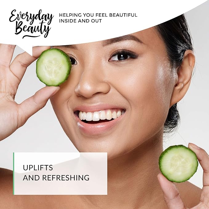 Cucumber Hydrosol Bulk - 32 oz All Natural Hydrating Spray Mist for Face and Hair - 100% All Natural Cucumber Water-GlimoraGlow