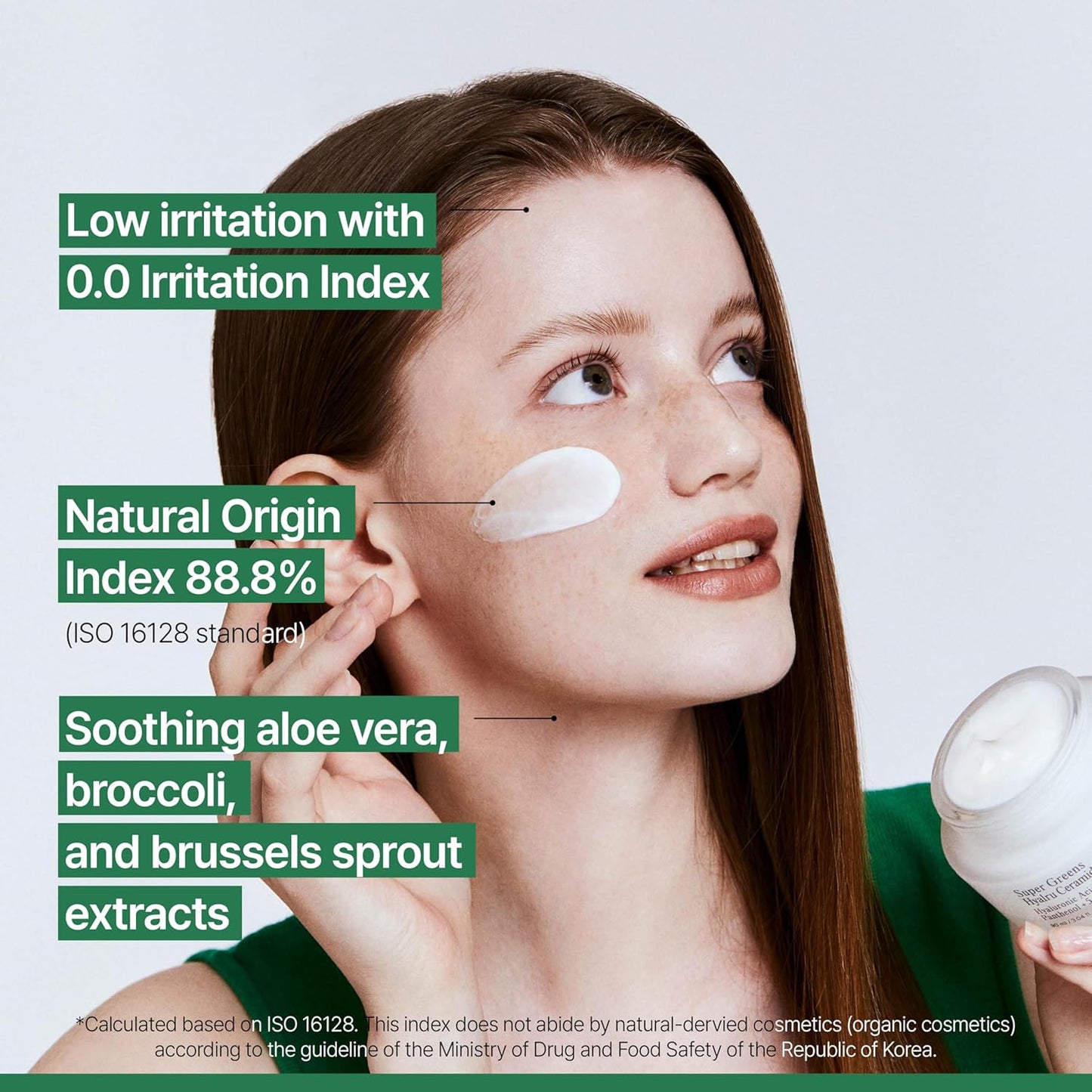 Farm Rx Super Greens Hyalru Ceramides Moisture Cream (3fl oz) - Rich Moisturizer, Strengthen Moisture Barrier, Deep Hydration. Korean Skin Care. Hyaluronic Acid, Panthenol, Vegan.-GlimoraGlow