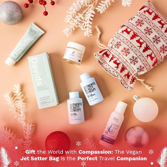 Jet Setter's Selfcare Essentials - Vegan Beauty Set Gift for Women - On-the-Go Skincare And Vacation Beauty Essentials - Compact Travel Size Beauty Products Gift Set - Great Christmas Gift for Her-GlimoraGlow
