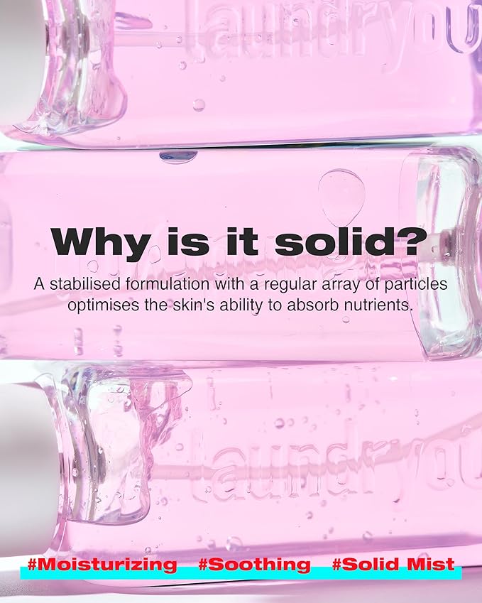 Clean Face Solid Mist - Calming, Hydrating, and Moisturizing Gel-To-Mist Dermatologist Tested Hypoallergenic Facial Spray for Redness Relief and Soothing Irritated Skin - (3.38 fl. oz.)-GlimoraGlow