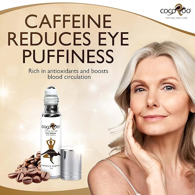 Caffeinated Eye Serum, Nutrient-Dense, 100% Pure, Natural & Vegan (Unscented)-GlimoraGlow