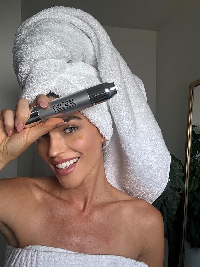 GLO24K Instant Wrinkle Filler for Face, XL Lifting Cream for Eye and Face, Lift and Tightening Non-Invasive with Hyaluronic Acid, 24k Gold, Peptides and Vitamins for Youthful Appearance, 1.2 fl oz-GlimoraGlow