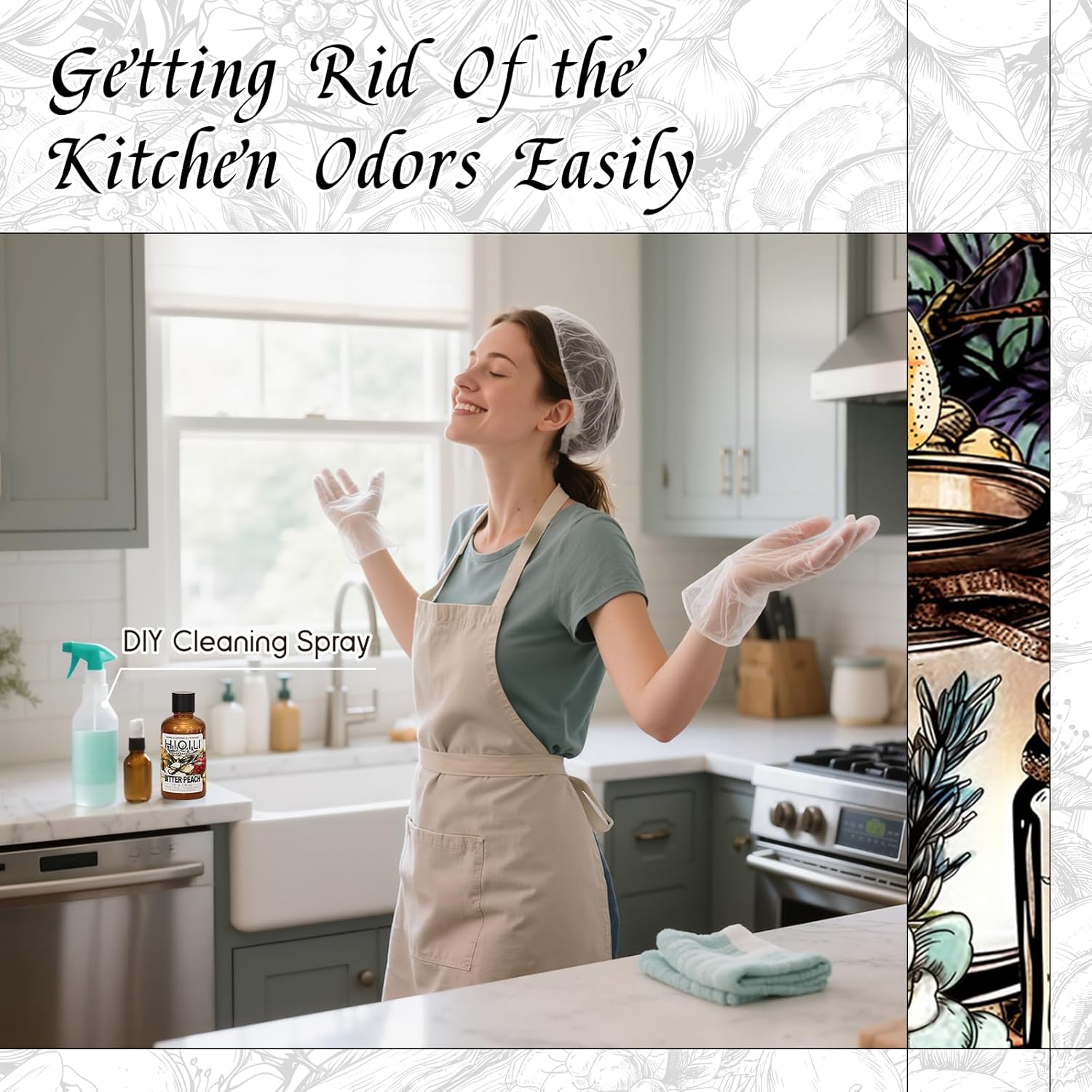 HIQILI Bitter Peach Fragrance Oil - for Candle, Soap & Sachets Bag Making, Inspired by T-F.rd Bitter-P.ch, for Home Diffuser, Add to Air Fresheners Spray - 1 Fl Oz-GlimoraGlow