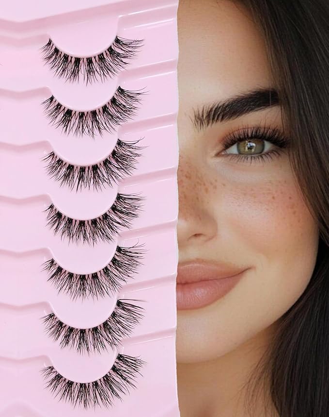 False Eyelashes Cat Eye Lashes Wispy Lashes Fake Lashes Natural Lashes Fake Eyelashes Natural Eyelashes Mink Lashes K4-GlimoraGlow