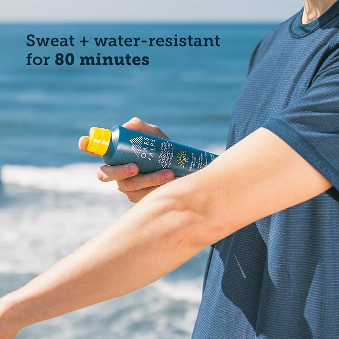 Oars + Alps Hydrating SPF 30 Sunscreen Spray, Naturally Derived Skin Care Infused with Vitamin C and Antioxidants, Water and Sweat Resistant, 6 Oz, 1 Pack-GlimoraGlow