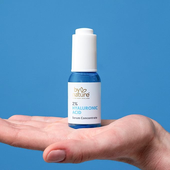 By Nature 2% Hyaluronic Acid Serum for Face & Neck - Skincare from New Zealand - 2% Hyaluronic Acid Facial Serum Concentrate - 1fl. Oz-GlimoraGlow