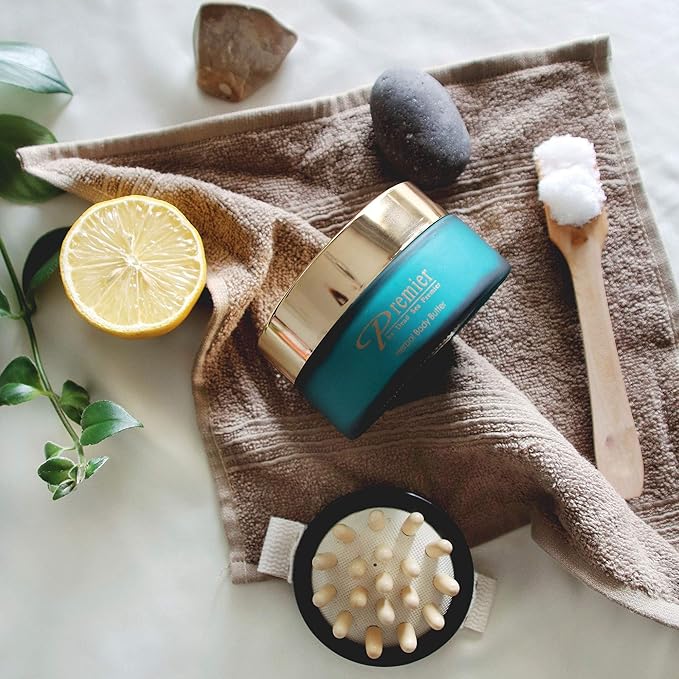 Premier Dead Sea Aromatic Body Butter – Herbal, Hydrating Shea Body Butter for Women & Men, Moisturizing, Firming & Anti-Aging Cream for Dry Skin, Hand & Body, 5.95 Fl.oz-GlimoraGlow