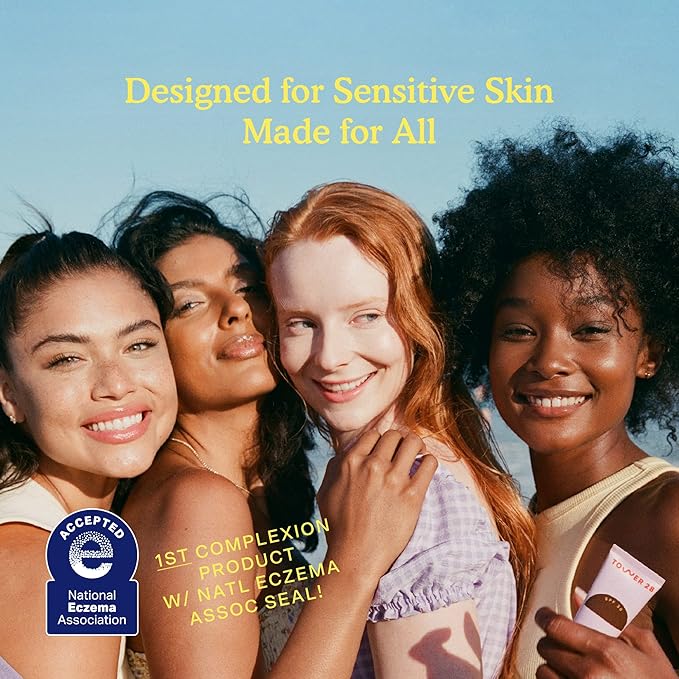 Tower 28 Beauty SunnyDays SPF 30 Tinted Mineral Sunscreen - For Sensitive Skin - 2-in-1 Facial Broad Spectrum UVA/UVB Protection + Foundation – Shade 55 TEMESCAL, 1 Fl Oz-GlimoraGlow