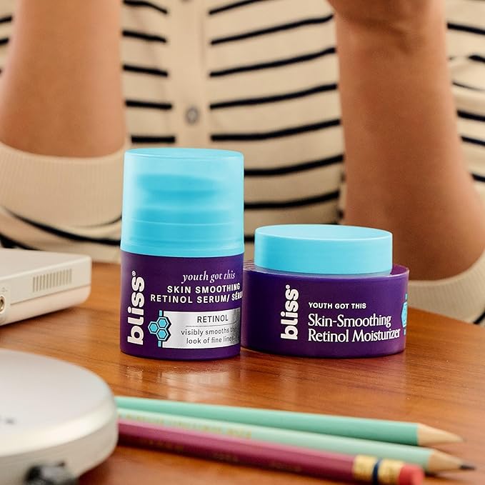Bliss Retinol Serum Youth Got This Advanced Anti-Aging Formula - Reduces Fine Lines & Wrinkles - Dermatologist-Tested - Clinically Proven Results - Fragrance-Free & Vegan - 1 Fl Oz-GlimoraGlow