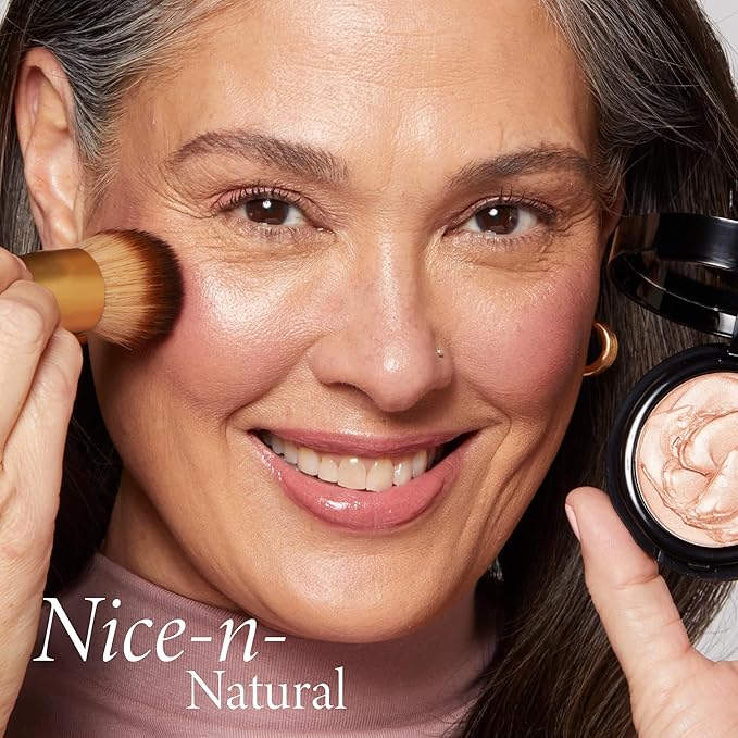 LAURA GELLER NEW YORK The Wonder Brush, Makeup Brush with Wooden Handle, Apply The Wonder Balm, Cream & Liquid Blush, Even Application and Blending-GlimoraGlow