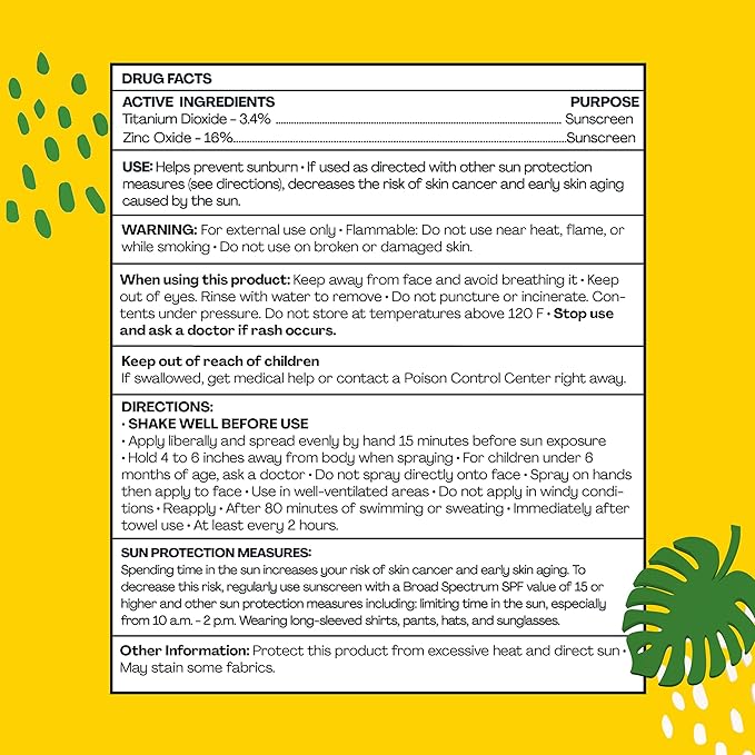 Hello Bello SPF 50 Kids Mineral Sunscreen Spray, Hypoallergenic Broad Spectrum UVA and UVB Protection, Reef Friendly and Water Resistant, 5 oz-GlimoraGlow