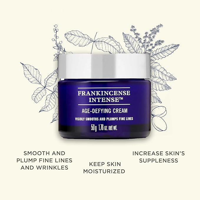 Neal's Yard Frankincense Intense Age Defying Cream with Carnauba Wax, Smoothes & Plumps Fine Lines & Wrinkles, Cruelty-Free, 50g-GlimoraGlow
