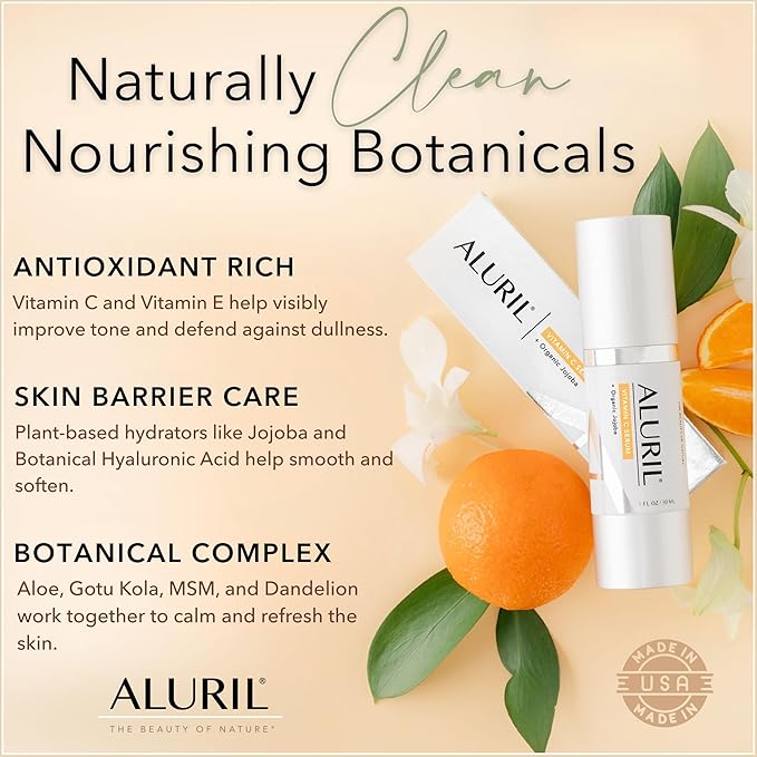 Vitamin C Serum – Hydrating Skincare Formula, Smooths Appearance of Fine Lines, Improves Skin Tone & Texture for a Fresher Look, Supports Radiant Complexion, Suitable for All Skin Types,1 fl oz-GlimoraGlow