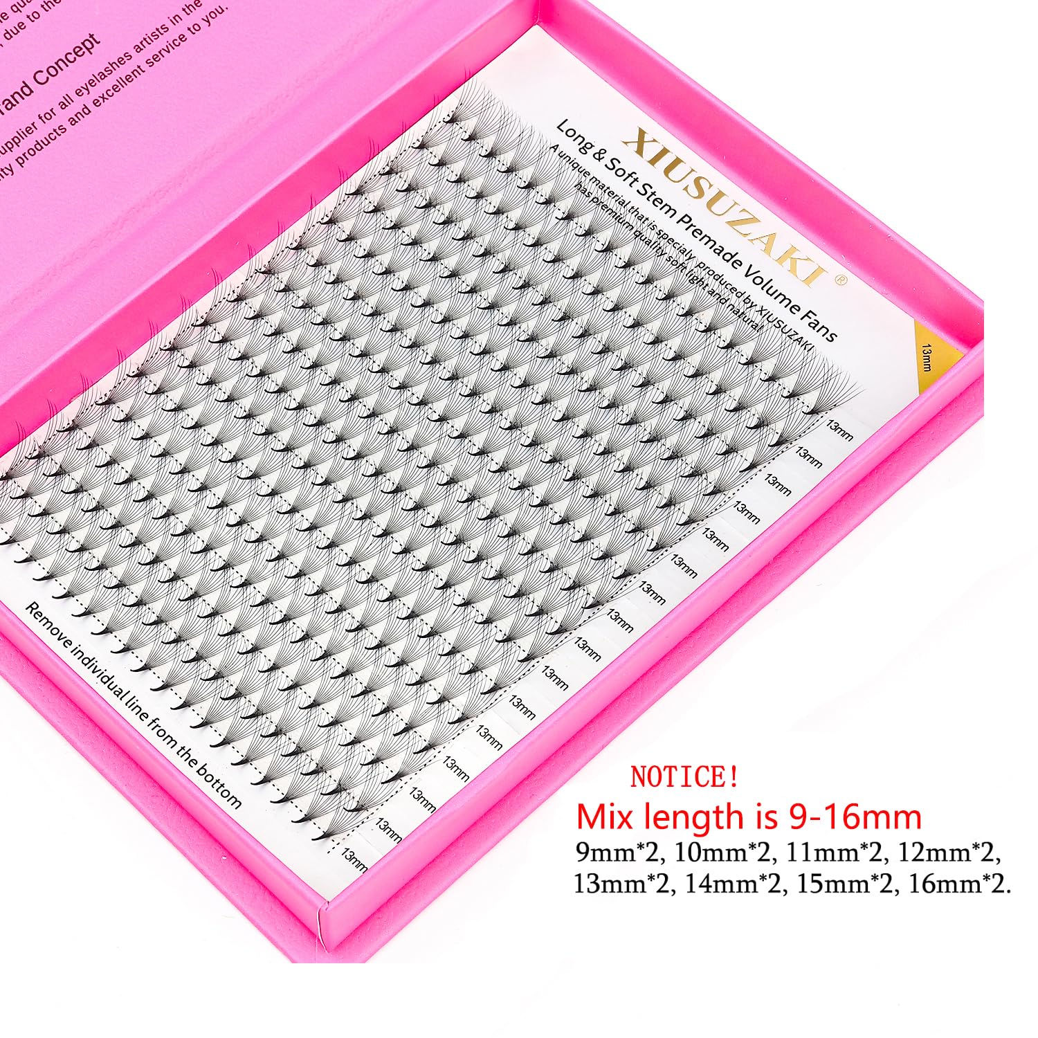 Premade Fans Eyelash Extensions 10D Volume Lash Extensions 0.07 Thickness Eyelash Extension D Curl Premade Lash Fans 10mm Fluffy Soft Handmade Lash Fan(10D-0.07-D,10mm)-GlimoraGlow