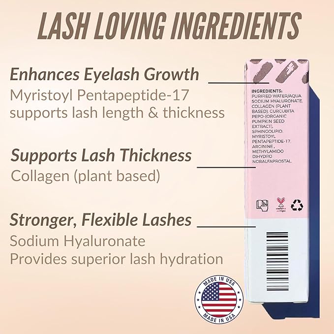LeVaye Cosmetics Show Lash Eyelash Serum for Longer, Thicker, Gorgeous Looking Lashes, Cruelty Free Lash Serum-GlimoraGlow