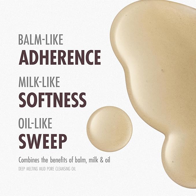 Deep Melting Mud Pore Cleansing Oil - Gentle Make Up Facial Oil Cleanser with Boryeong Mud, Sunflower Seed & 7 Fermented Oils - Vegan & Non-Comedogenic Korean Skincare (6.76 fl oz)-GlimoraGlow