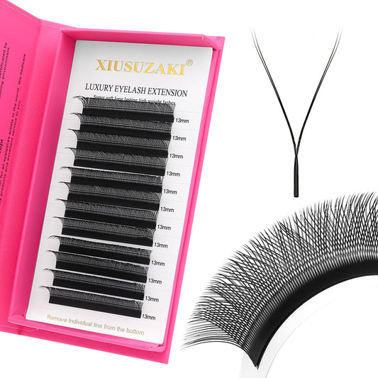 Lash Extensions YY Eyelash Extensions 0.07mm Thickness C Curl Lashes 8mm YY Lashes Soft Lash Trays Pestañas Pelo a Pelo Natural Matte black False Eyelashes Individual Lashes(YY-0.07-C,8mm)-GlimoraGlow