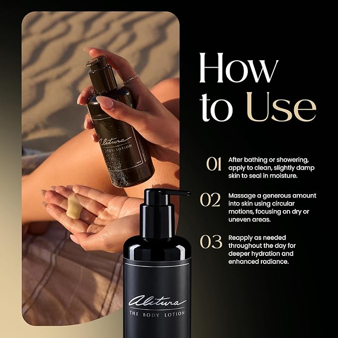 Alitura Naturals Organic Face & Body Lotion – Anti-Aging Moisturizer with Olive Oil & Acai Butter – Hydrating Cream for Dry, Sensitive & Aging Skin – For Men & Women – 200ml-GlimoraGlow