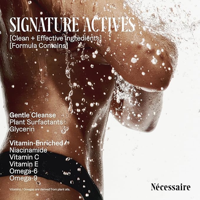 Nécessaire Eucalyptus Body Wash with Pump | Multi-Oil Nourishing Cleanse For Women + Men | Gel Cleanser | Dermatologist-Tested. Hypoallergenic | No SLS/SLES (500 ml / 16.9 fl. oz.)-GlimoraGlow