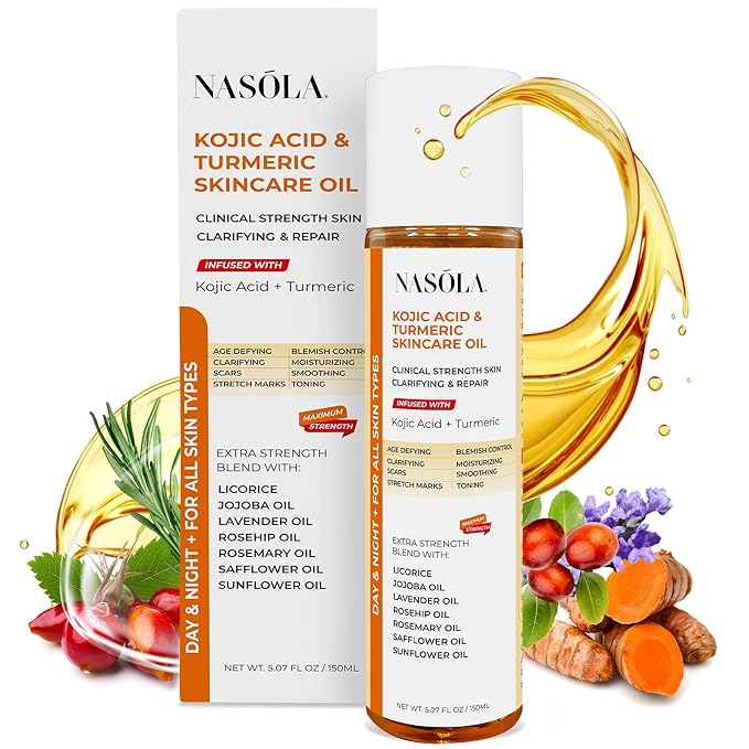 Kojic Acid Turmeric Skincare Bio Pure Oil-GlimoraGlow