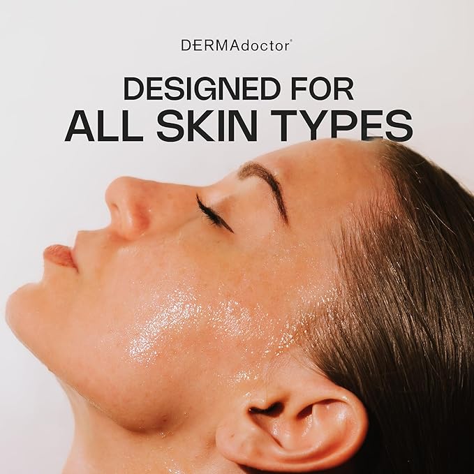 DERMAdoctor Kakadu C Dermatologist Formulated Vitamin C Brightening Daily 3 in 1, Exfoliating Face Wash, Toner, Make up Remover, Hydrating Facial Cleanser for Uneven, Dull Skin, Travel Size - 2.37 oz-GlimoraGlow