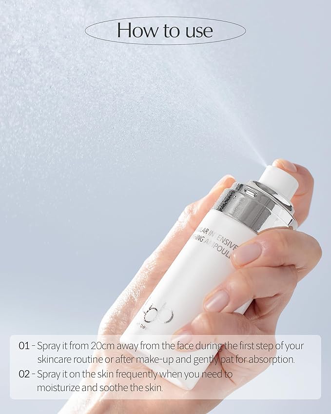 LBB Cellular Intensive Soothing Ampoule - Vegan Moisture Glow Calming Face Spray Serum - Skin Balancing, Radiance, Moisturizing - Tangerine Cellular Red Ginseng, Prebiotics 2.03 fl.oz.-GlimoraGlow