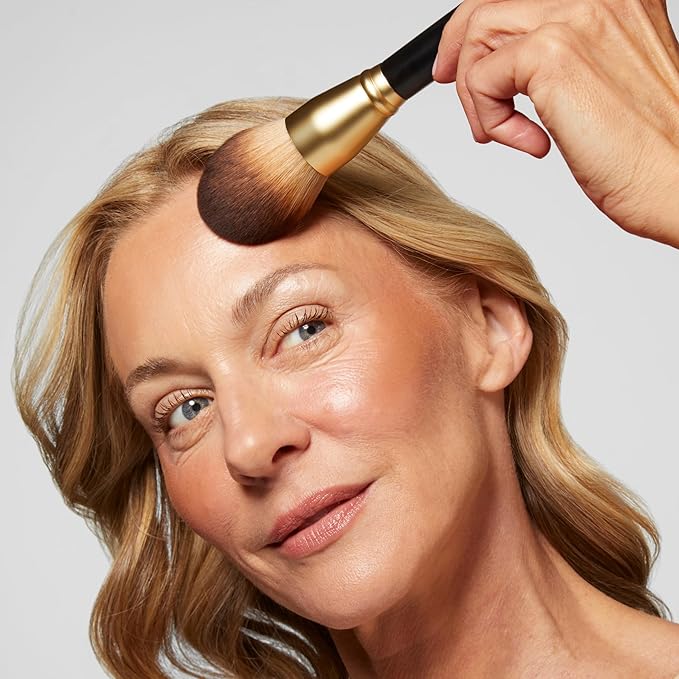 LAURA GELLER NEW YORK Classic Bronzer Brush | Fluffy Powder Brush, Contour & Define, Vegan Bristles-GlimoraGlow