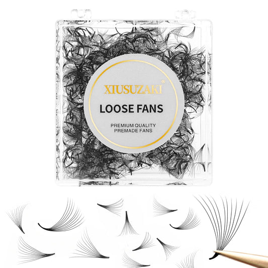 Premade Eyelash Fans - 600 Fans, 10D, 0.07mm Thick, D Curl, 9mm Fluffy, Soft Volume Lash Extensions-GlimoraGlow