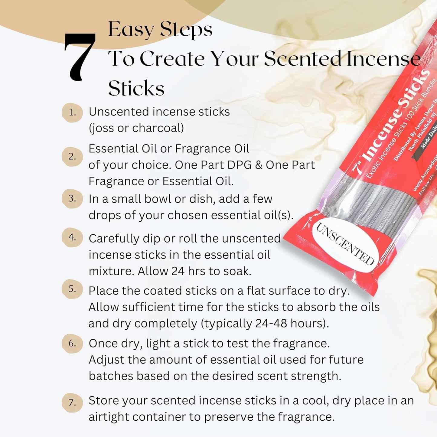 2 Bundles Unscented 200 Wood Pulp 11'' Incense Sticks Per Bundle Premium Natural Uncolored (Punk Sticks) 2 Pack. Add Any Aroma Depot Fragrance Oils to Make Your own Scented Sticks.-GlimoraGlow