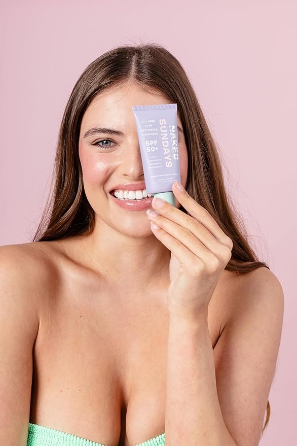 Naked Sundays SPF 50 Mineral Facial Sunscreen, Hydrating SPF with Zinc Oxide, Primer & Sheer Tint for Healthy Glow - 2 pack-GlimoraGlow