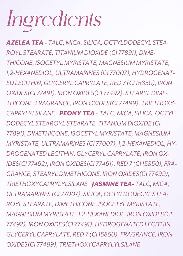 I'm Meme Palette - Afternoon Tea Blusher | Blossom Tea Blended, Cool Tone Blush for Cheek, Soft Pink, Peach, Lavender, 3 Shades Palette, Matte Powder Blush for Face&Cheeks, 0.4oz-GlimoraGlow