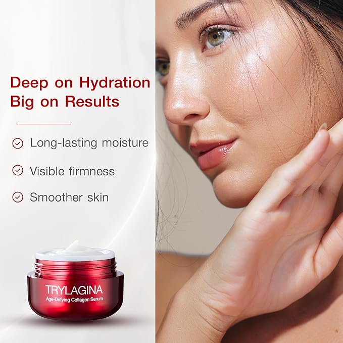 12X Age-Defying Collagen Serum, Anti Aging Face Cream, Anti Wrinkle Cream for Women, Face cream for Women, Anti Aging Skin Care, Brightening Serum, Hydration - 1.05oz-GlimoraGlow