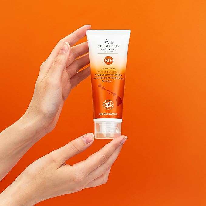 SPF 50+ Mineral Sunscreen Lotion - Anti-Aging Sunblock for Body & Face, Made with Rose Hips, Aloe, Zinc Oxide and Other Cruelty Free and Reef Safe Ingredients - Made in USA-GlimoraGlow