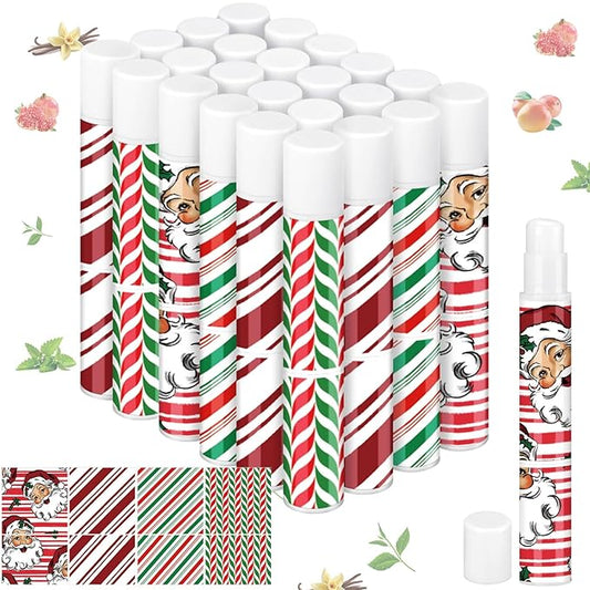 24 Pcs Bible verse Lip Balm Moisturizing 0.07 oz Lip Care Product Bulk Christian Gift with Inspirational Scripture for Women Faith Religious Happy Moment Praise Friend Teacher Worker Employee-GlimoraGlow