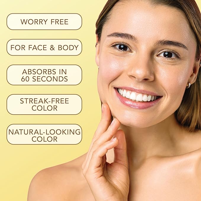 Jergens Natural Glow Hydra Gel Moisturizer, Gradual Tanning Lotion with Hyaluronic Acid, Hydrating Tanning Gel, Fragrance-Free Self Tanner, Medium to Deep Skin Tones 8.3 Fl Oz-GlimoraGlow