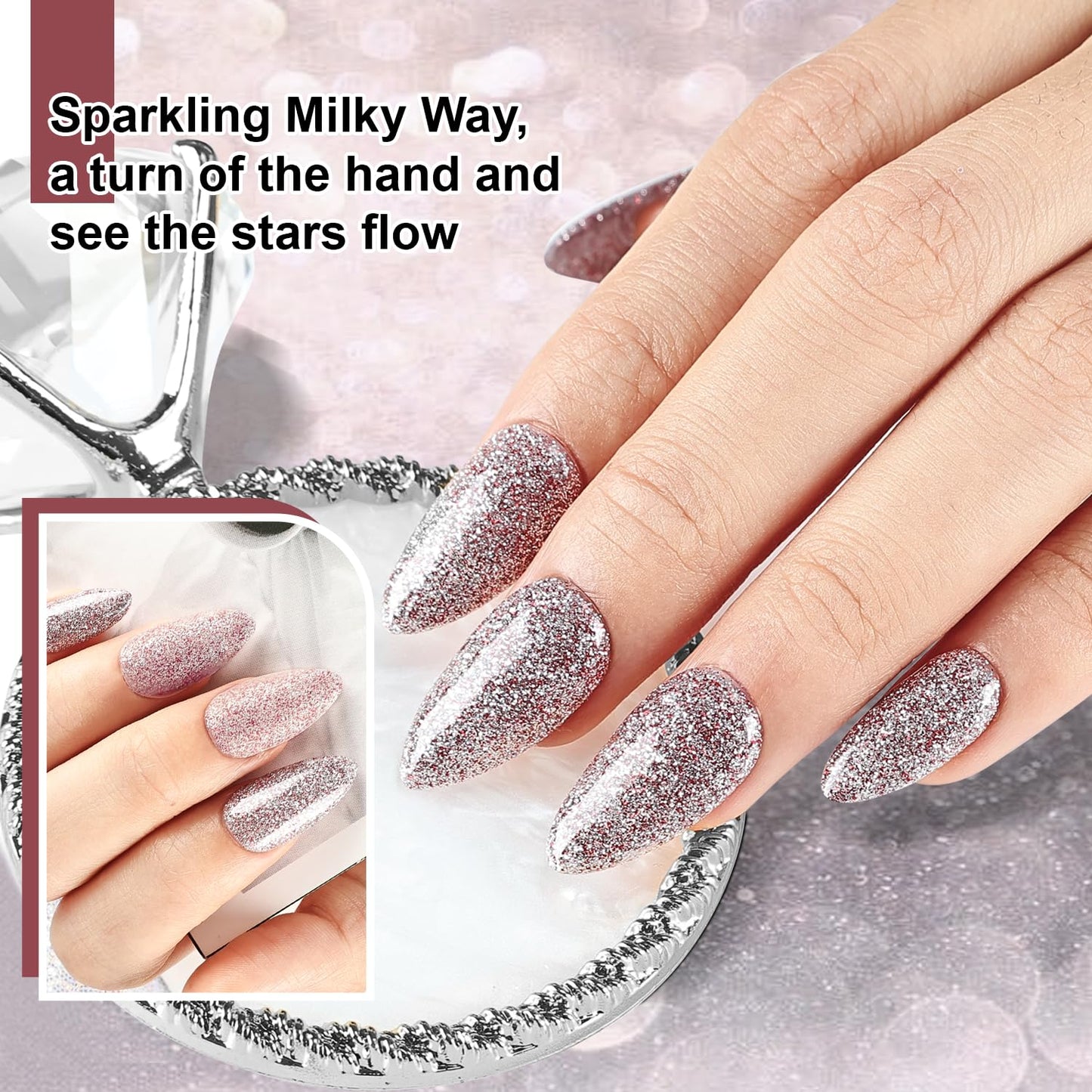 JODSONE 12 Bottles Gel Nail Polish Set with Base Coat and Top Coat Great Holiday Gift for Ladies and Girls-GlimoraGlow