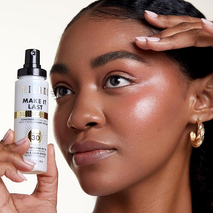 Milani Make It Last Sunscreen - Sunscreen Setting Spray with SPF 30 - Makeup Primer and Setting Spray with SPF30 Sunscreen, Long Lasting Makeup Finishing Spray - 2 Pack-GlimoraGlow