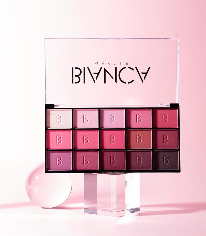 15 Colors Eyeshadow Palette | Versatile Range for Unlimited Eye Looks. (Rose)-GlimoraGlow