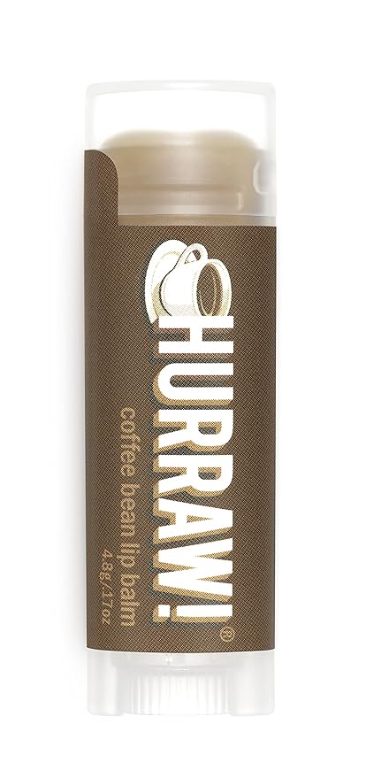 Hurraw! Coffee Bean Lip Balm: Organic, Certified Vegan, Cruelty and Gluten Free. Non-GMO, 100% Natural Ingredients. Bee, Shea, Soy and Palm Free. Made in USA-GlimoraGlow
