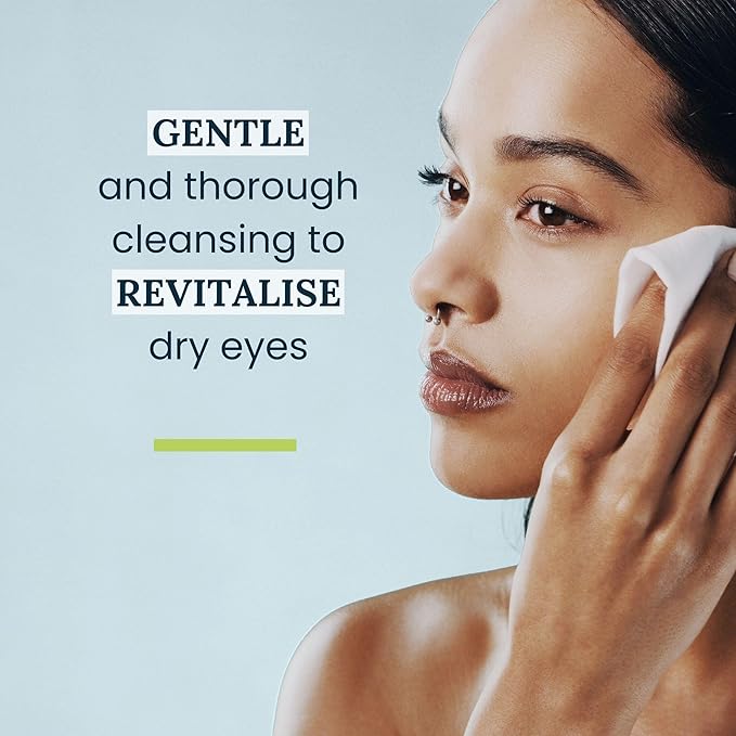 NOVEHA Tea Tree Oil Eyelid & Lash Wipes With Hyaluronic Acid, Green Tea & Chamomile For Blepharitis & Itchy Eyes, Individually Wrapped Eyelash Wipes Natural Makeup Remover & Daily Cleanser (Pack of 3)-GlimoraGlow