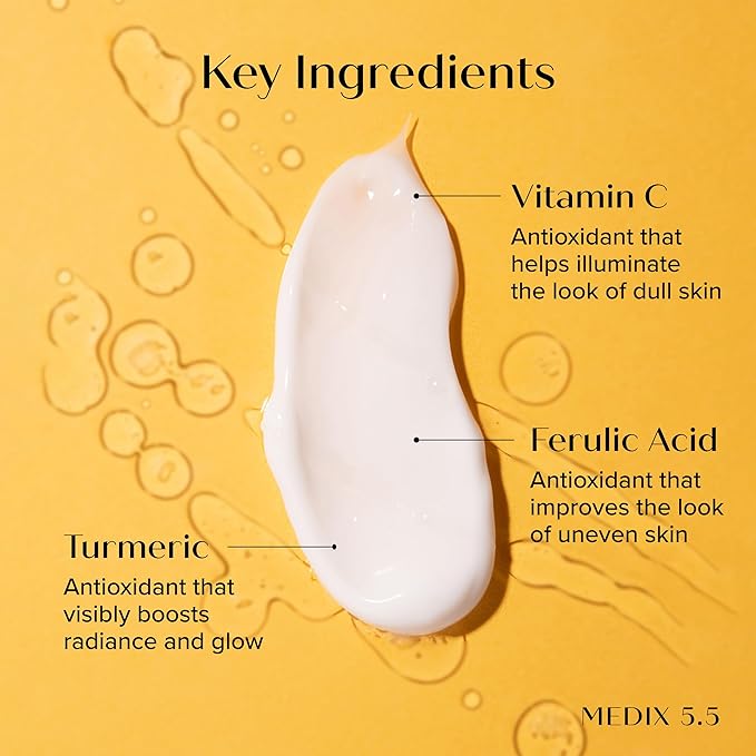 Medix 5.5 Vitamin C Cream Face Lotion & Body Lotion Moisturizer | Anti Aging Skin Care Firming & Brightening Cream Diminishes The Look Of Uneven Skin Tone, Age Spots, & Sun Damaged Dry Skin, (2-Pack)-GlimoraGlow